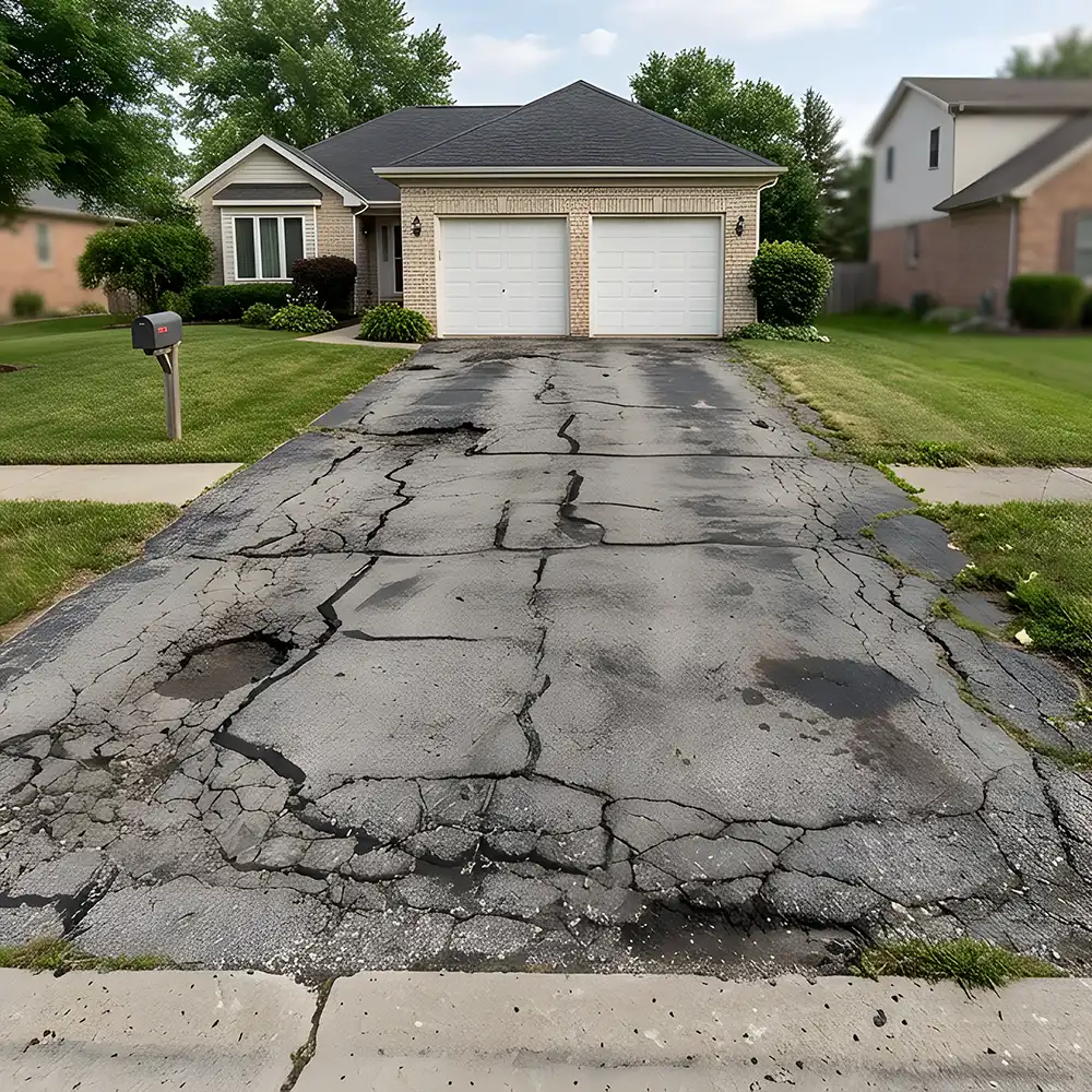 Driveway repairs.