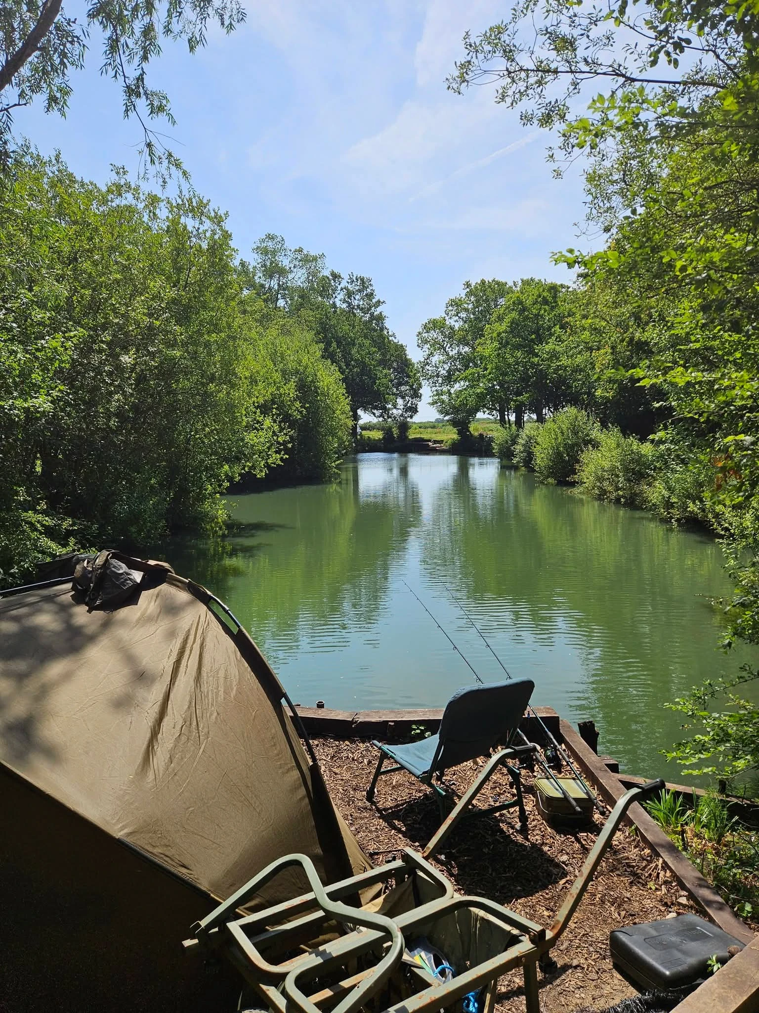 Fishing gear and lake