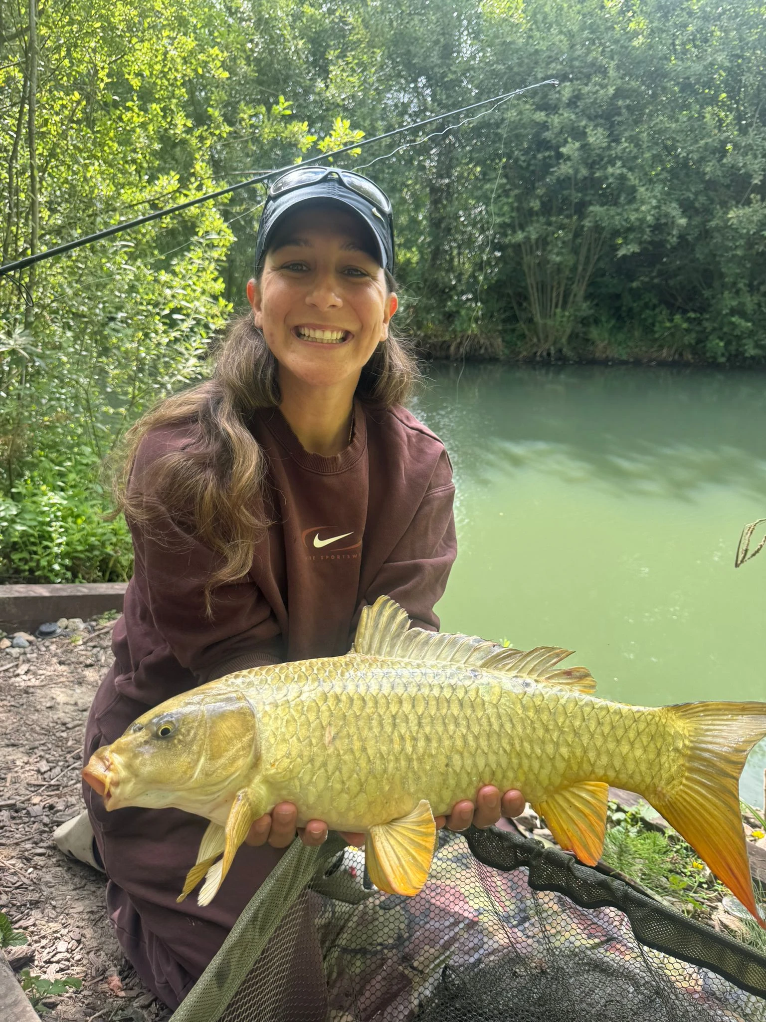 woman holding fish