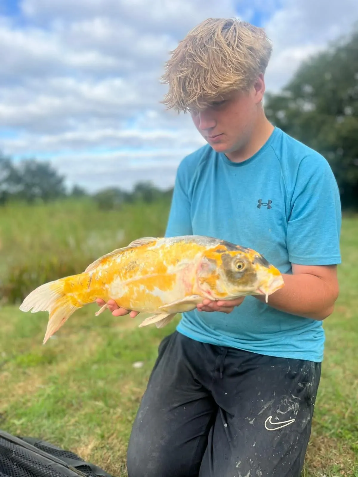 Man with fish
