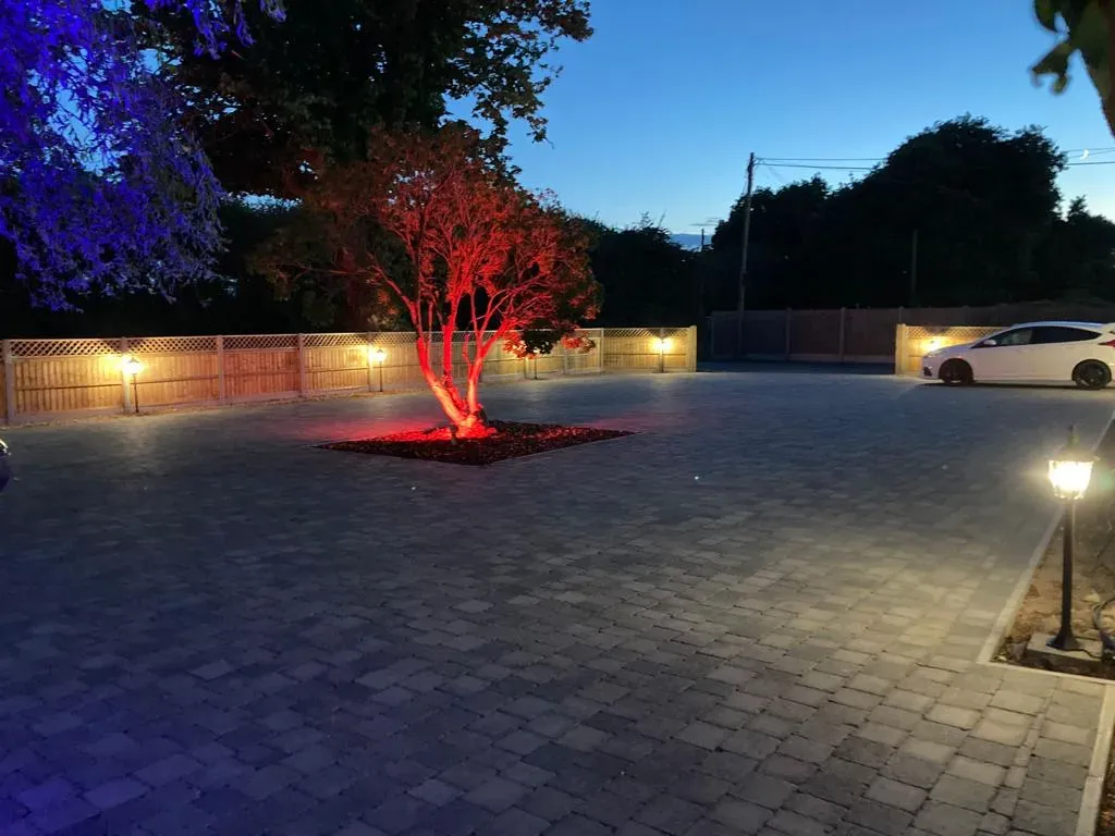 brick driveway