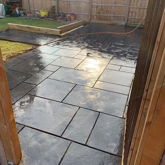 view of back garden