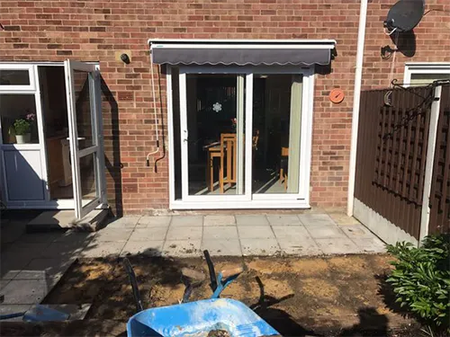 a double-glazed patio window door