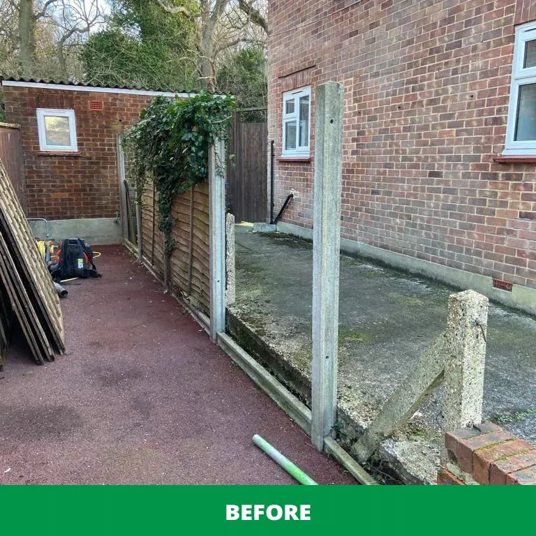 fence before